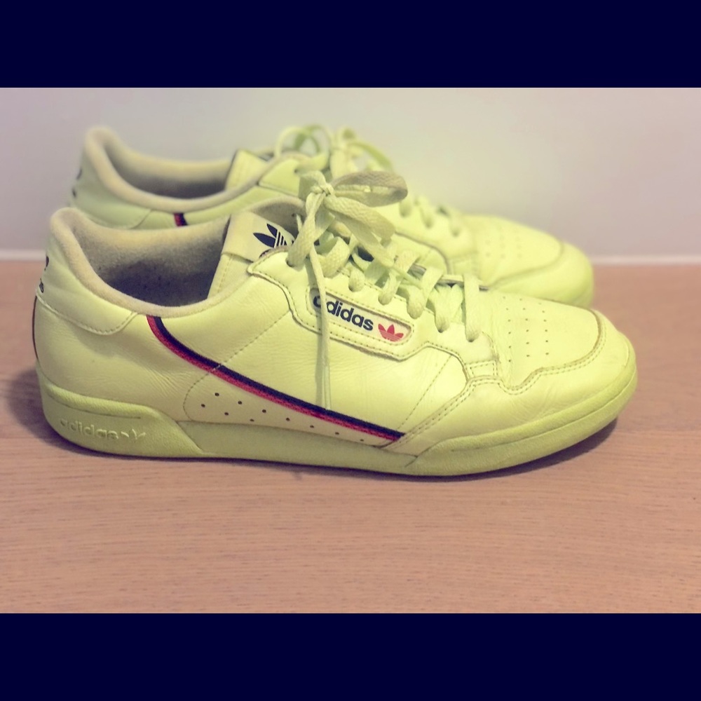 Adidas “Continental 80” Sneakers (lime green)